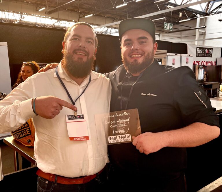 Le restaurant  » l’Âtre  » remporte le prix du meilleur burger de Normandie…
