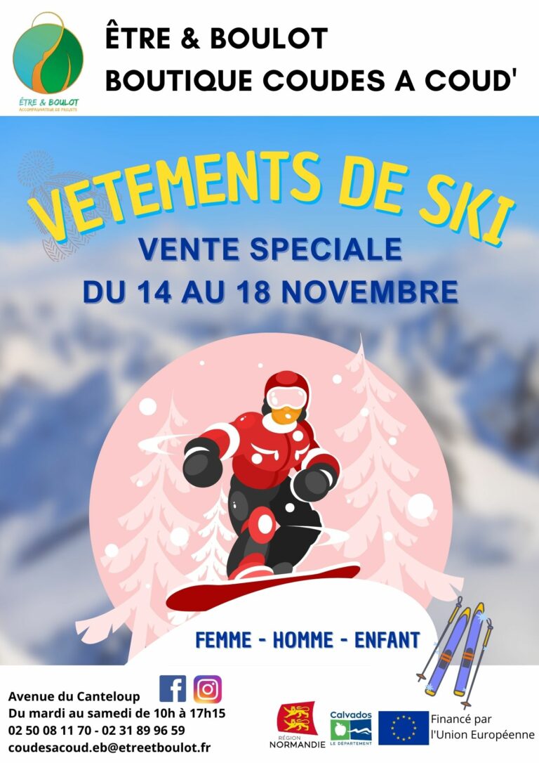 Honfleur : Vente spéciale vêtements de ski chez Coudes à Coud