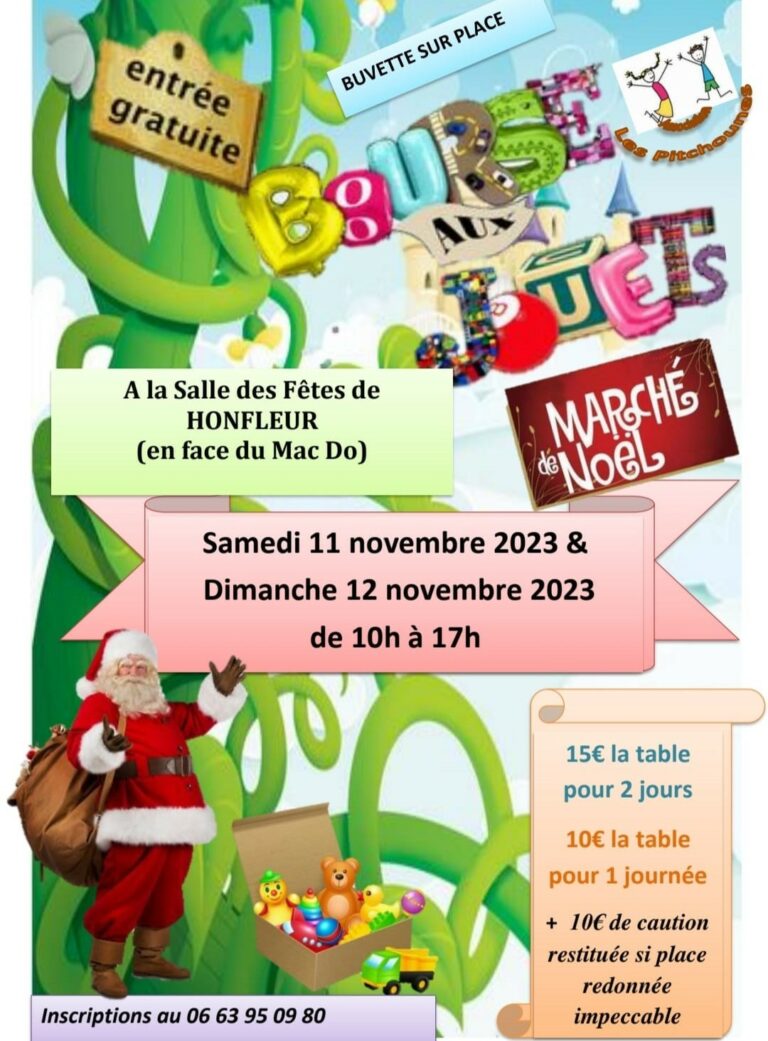 Honfleur : bourse aux jouets et marché de Noël les 11 et 12 novembre 2023