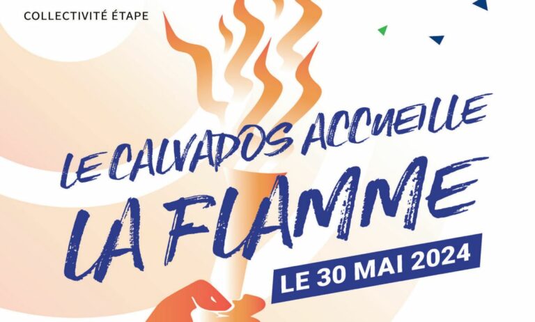 Parcours de la flamme olympique dans le Calvados