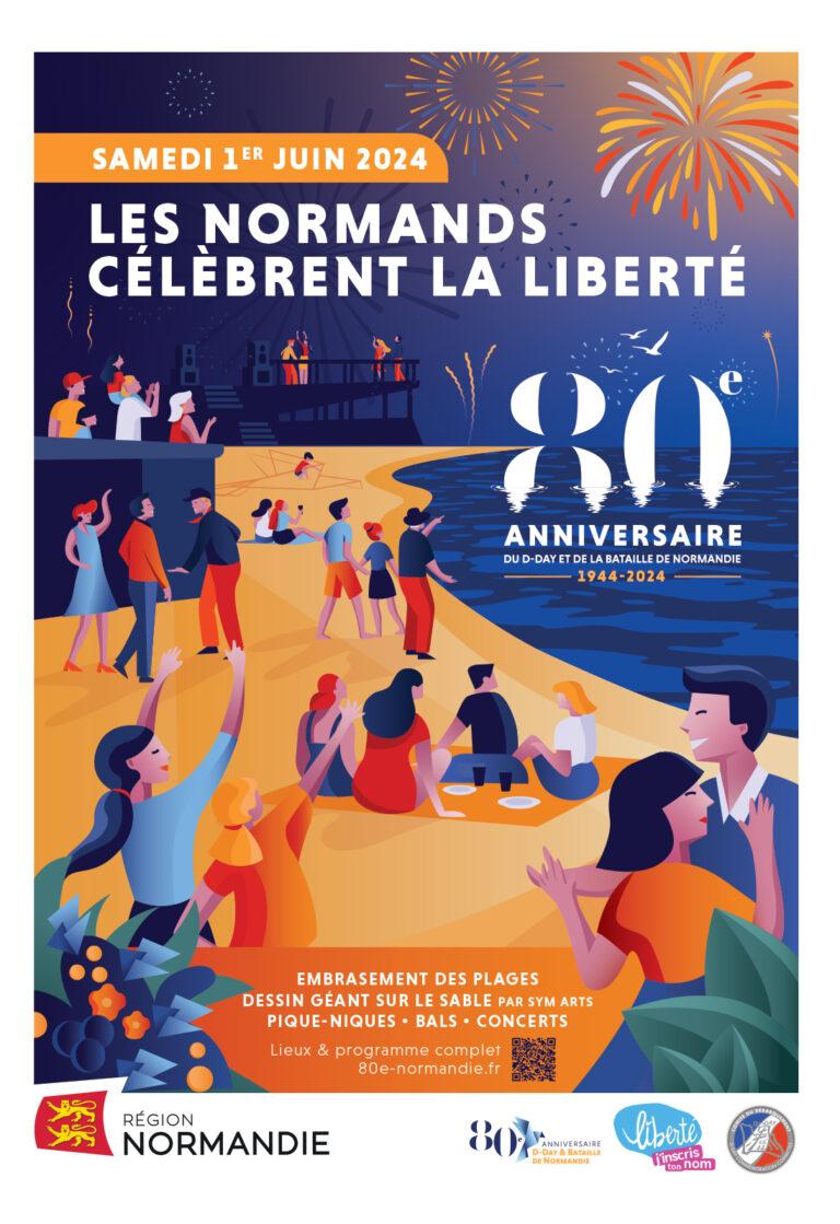 1er juin : lancement des festivités du 80e anniversaire du Débarquement