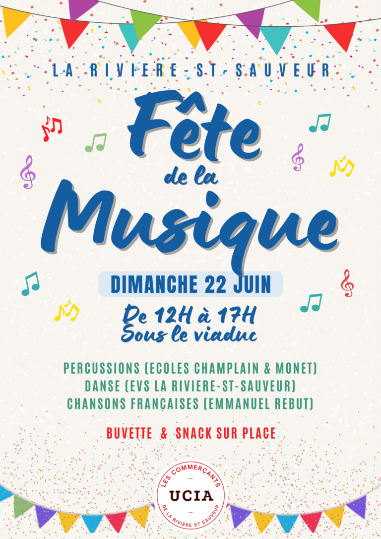 Le 22 juin, les commerçants de La Rivière-st-Sauveur fêtent la musique !