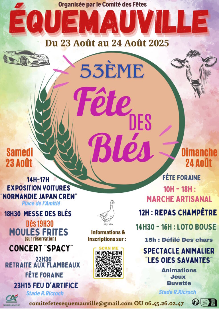 Équemauville : un programme riche pour la Fête des blés…