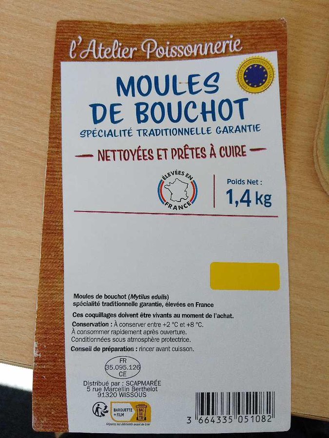Le gouvernement fait un rappel des barquettes de moules de bouchot…