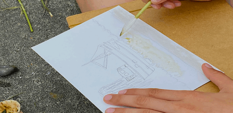 Peinture sauvage dans l’estuaire