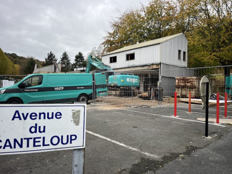 Honfleur : démolition du magasin Spar dans le quartier du Canteloup
