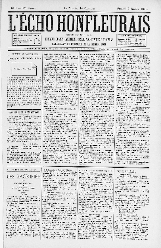 1000 ans d’Histoire de Honfleur : « L’’Echo Honfleurais » contre « Le Journal de Honfleur ».