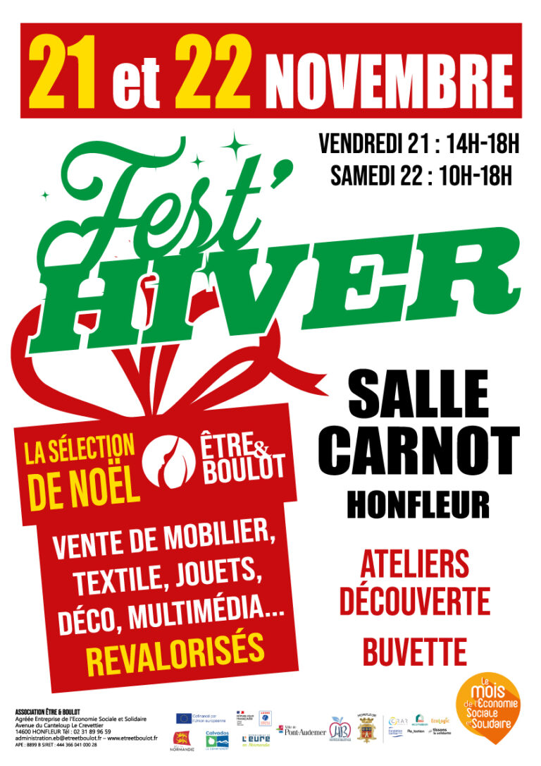 Honfleur : « Fest’Hiver » les 21 et 22 novembre prochain
