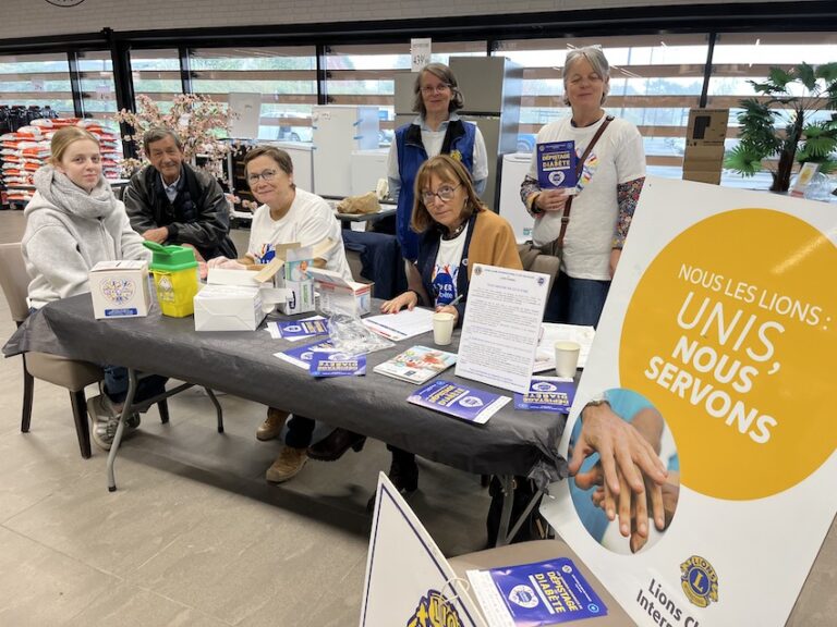 Equemauville: Journées nationales de dépistage du Diabète avec le Lions Club de Honfleur.