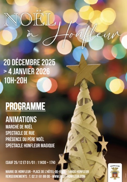Honfleur : Le programme des fêtes de fin d’année