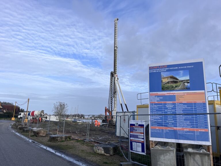 Honfleur : Début des travaux pour la construction de la future école de voile…
