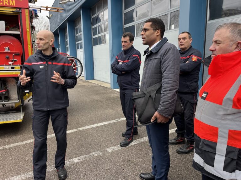 Le sous-préfet de Lisieux en visite au centre de secours de Honfleur…