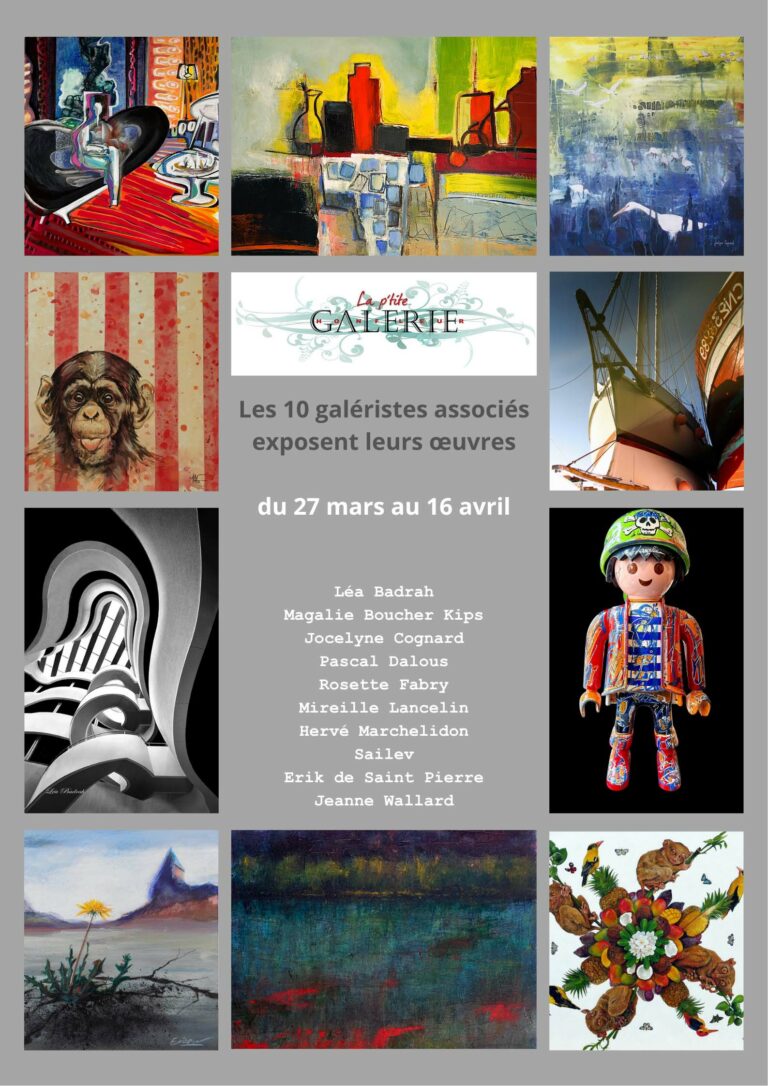 À La P’tite Galerie de Honfleur, une exposition arc-en-ciel des artistes associés