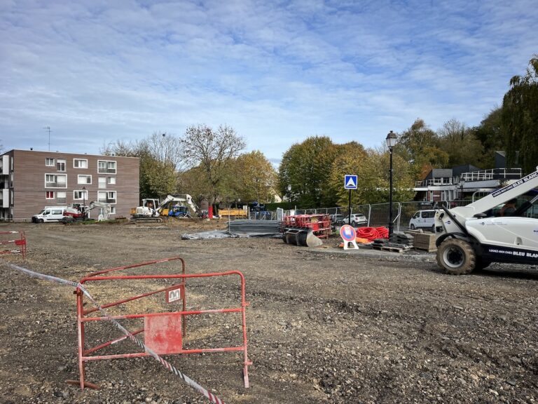 Honfleur : Début des travaux d’aménagement des parkings quartier du Canteloup/Les Marronniers.