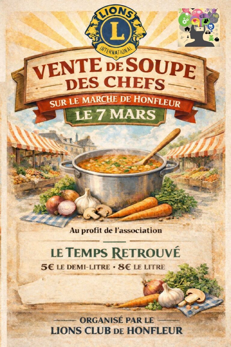 Honfleur : La soupe des chefs du lions club…