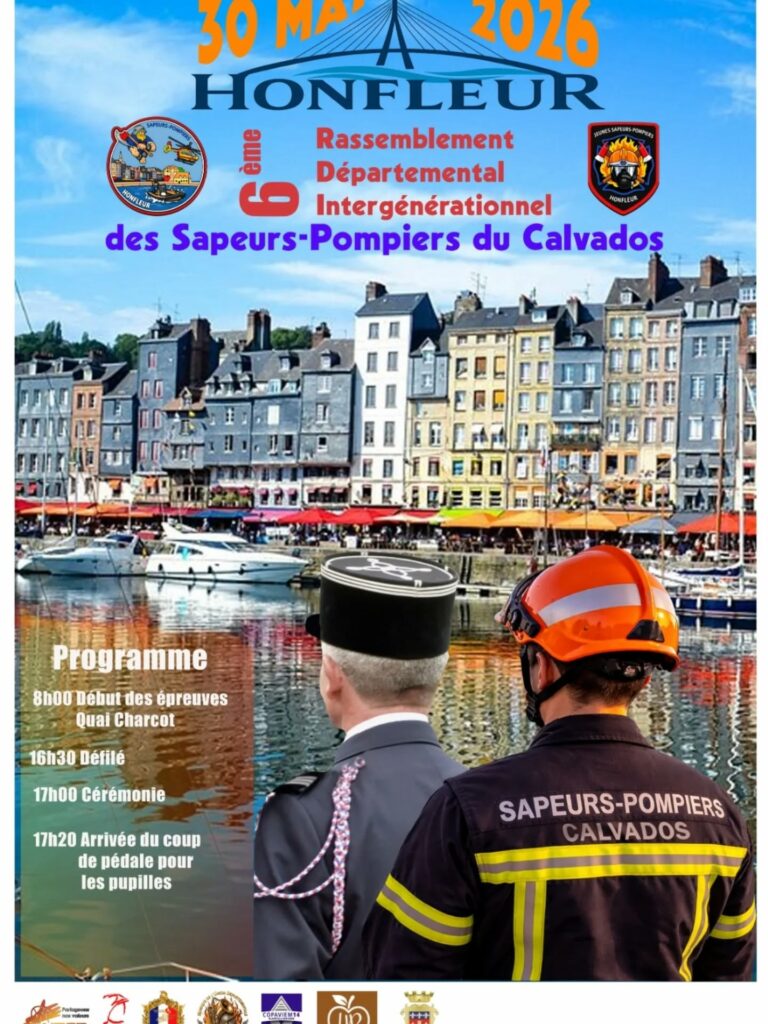 Honfleur : Rassemblement intergénérationnel des sapeurs-pompiers du Calvados