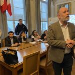Le maire et les commerçants