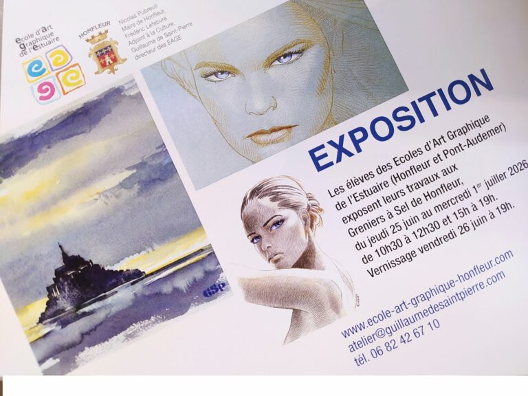 Honfleur : Exposition des élèves de l&rsquo;école d&rsquo;art graphique au Grenier à sel…