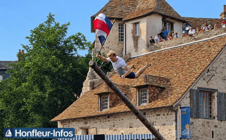 Honfleur : Arthur Morel remporte l&rsquo;épreuve du Mât incliné…