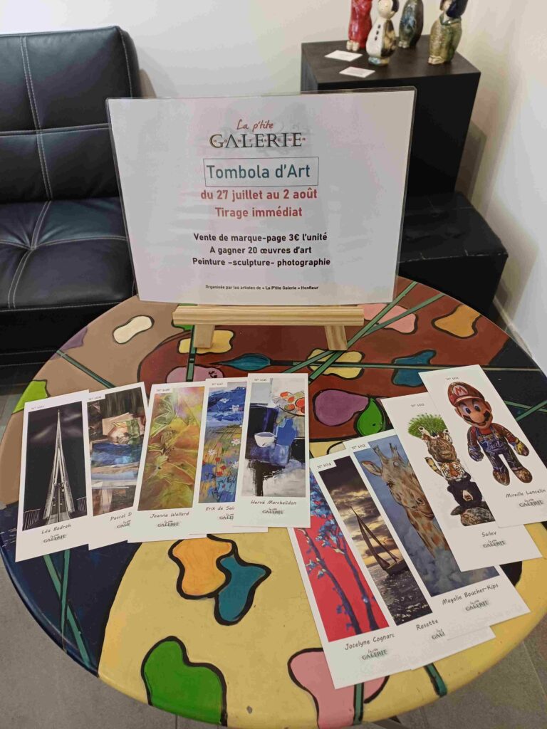 La P’tite Galerie de Honfleur lance sa première tombola d’art, de belles œuvres à gagner…
