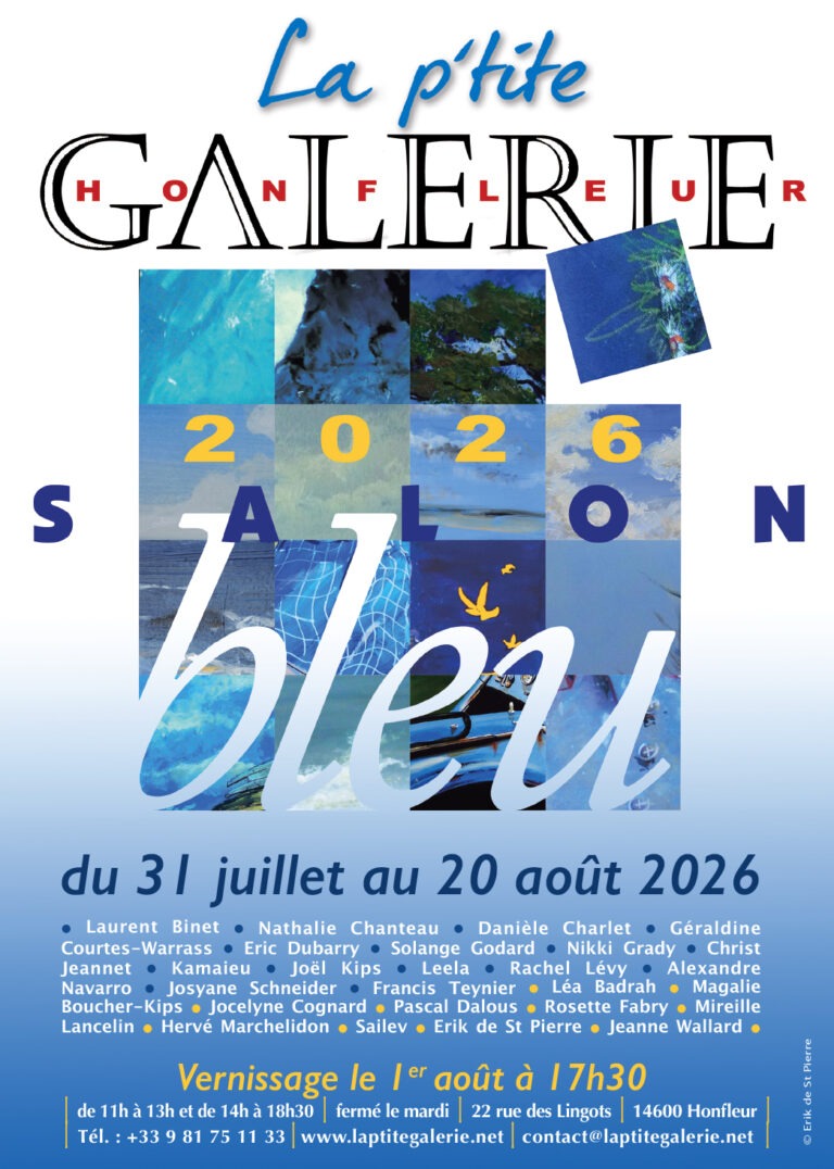 La P’tite Galerie de Honfleur s’habille en azur pour son salon bleu…