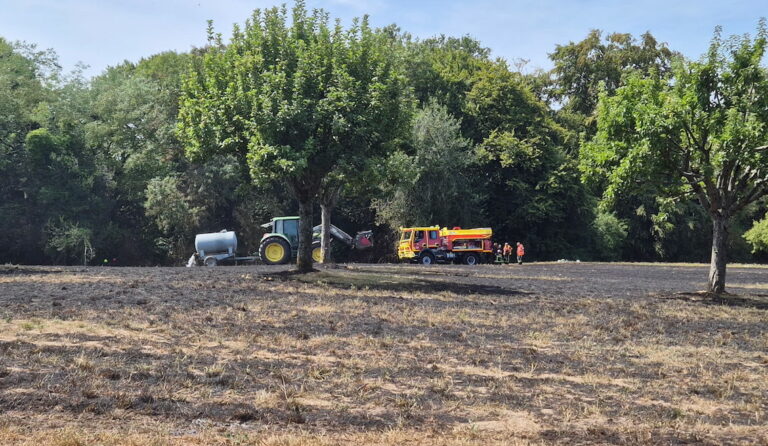 Suite à un incendie, un peu plus d’un hectare est parti en fumée sur la commune d’Ablon.