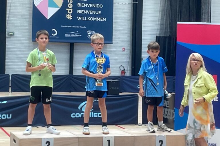 Tennis de table : Top détection Normandie : Léo Piccoli sur le podium !